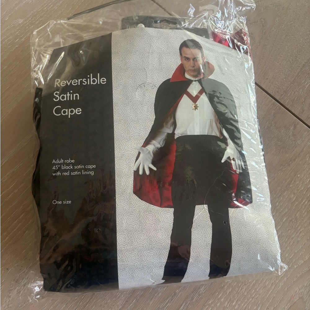 Reversible Satin Cape